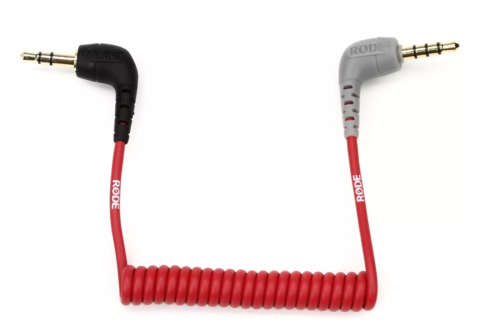 CABLE DE CONEXIÓN EN ESPIRAL RODE SC7 - EN ÁNGULO 3,5 MM TRRS A EN ÁNGULO 3,5 MM TRS